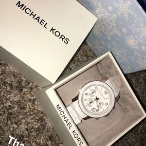 Brand new micheal kors white watch